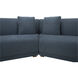 Fraser Blue Modular Sofa, 2 Piece